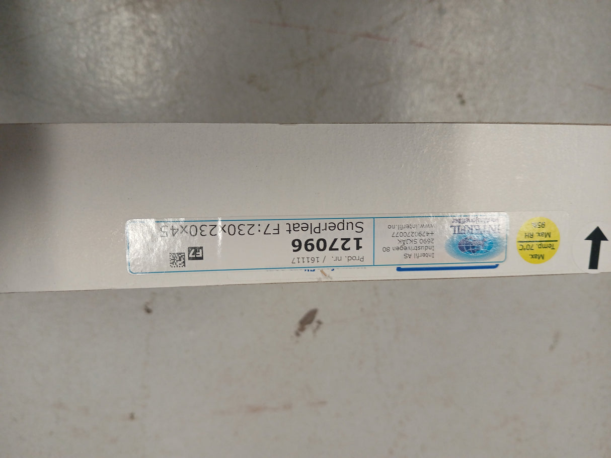 Interfil Superpleat F7 127096 ventilasjonsfilter