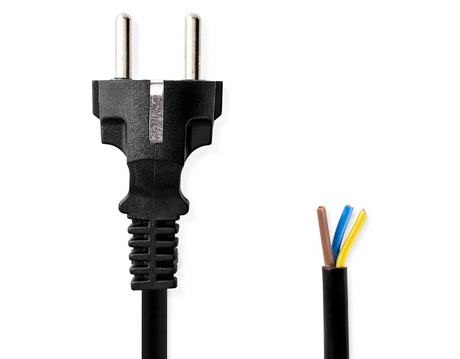 Tilslutningskabel - sort Nettkabel m/plugg 3M 3G1,5mm2, Sort IP44 ACVP.no Varmepumpeservice, Varmepumpe service, Varmepumpe Porsgrunn, Varmepumpe Skien, Varmepumpe Telemark, Varmepumpe, Varmepumpe Hus, Varmepumpe Tak, Varmepumpe tilbehør, Tilbehør varmepu